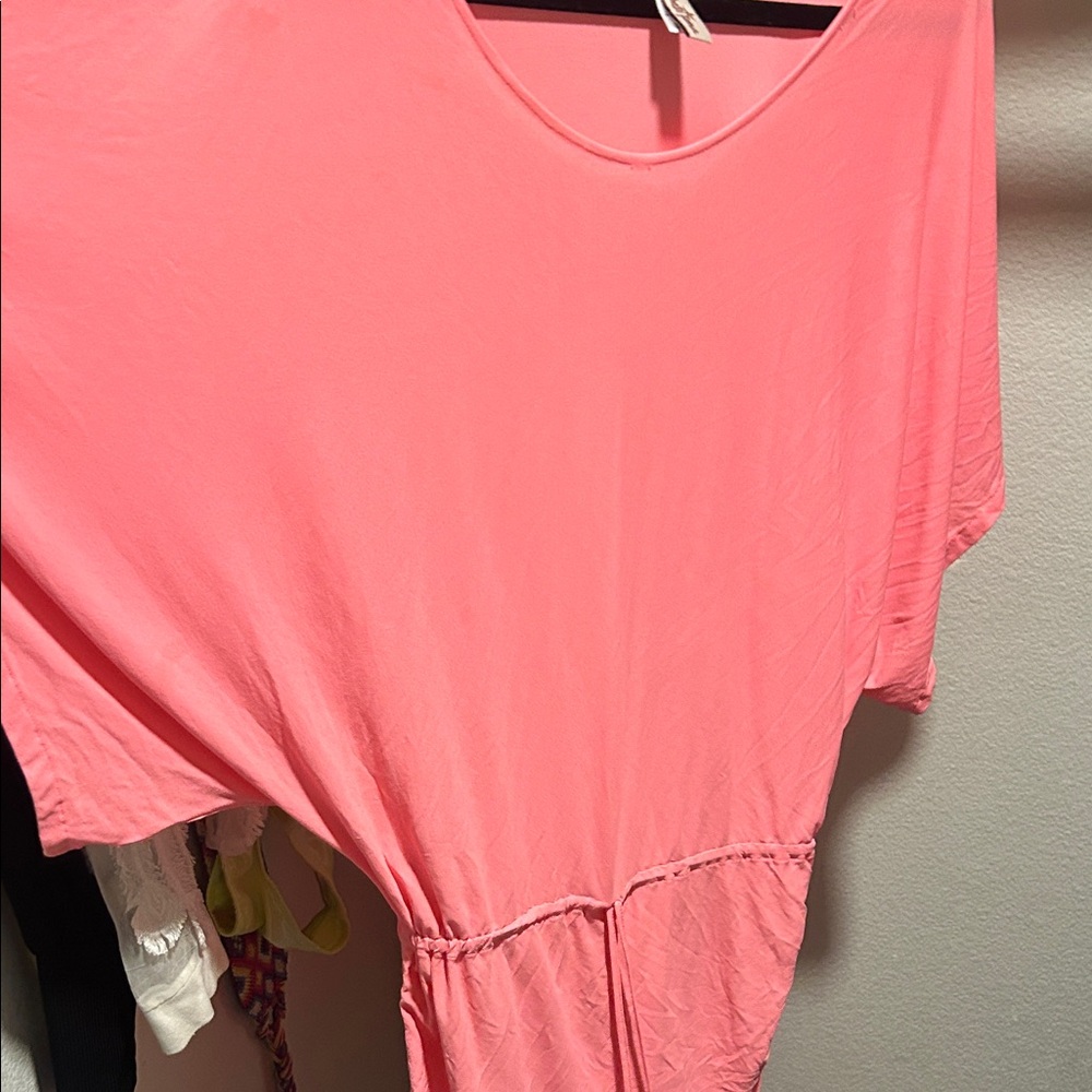 Pink Short Sleeve Dress